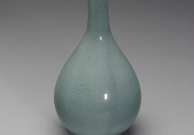 图片[2]-Gall-shaped vase with sky blue glaze, Jun ware, Jin dynasty, 12th century-China Archive